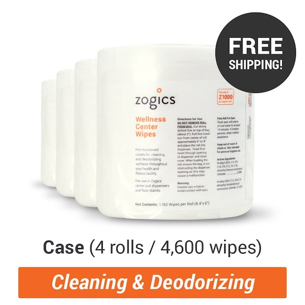 Wellness Center Wipes, 4PK